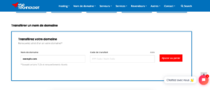 Comment transférer un nom de domaine ?