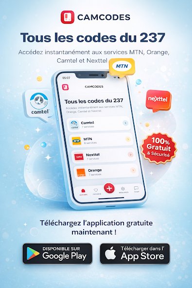 CamCodes - Codes USSD Cameroun